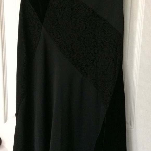 RJR.John Rocha - Black patchwork lace velvet midi - Picture 7 of 7